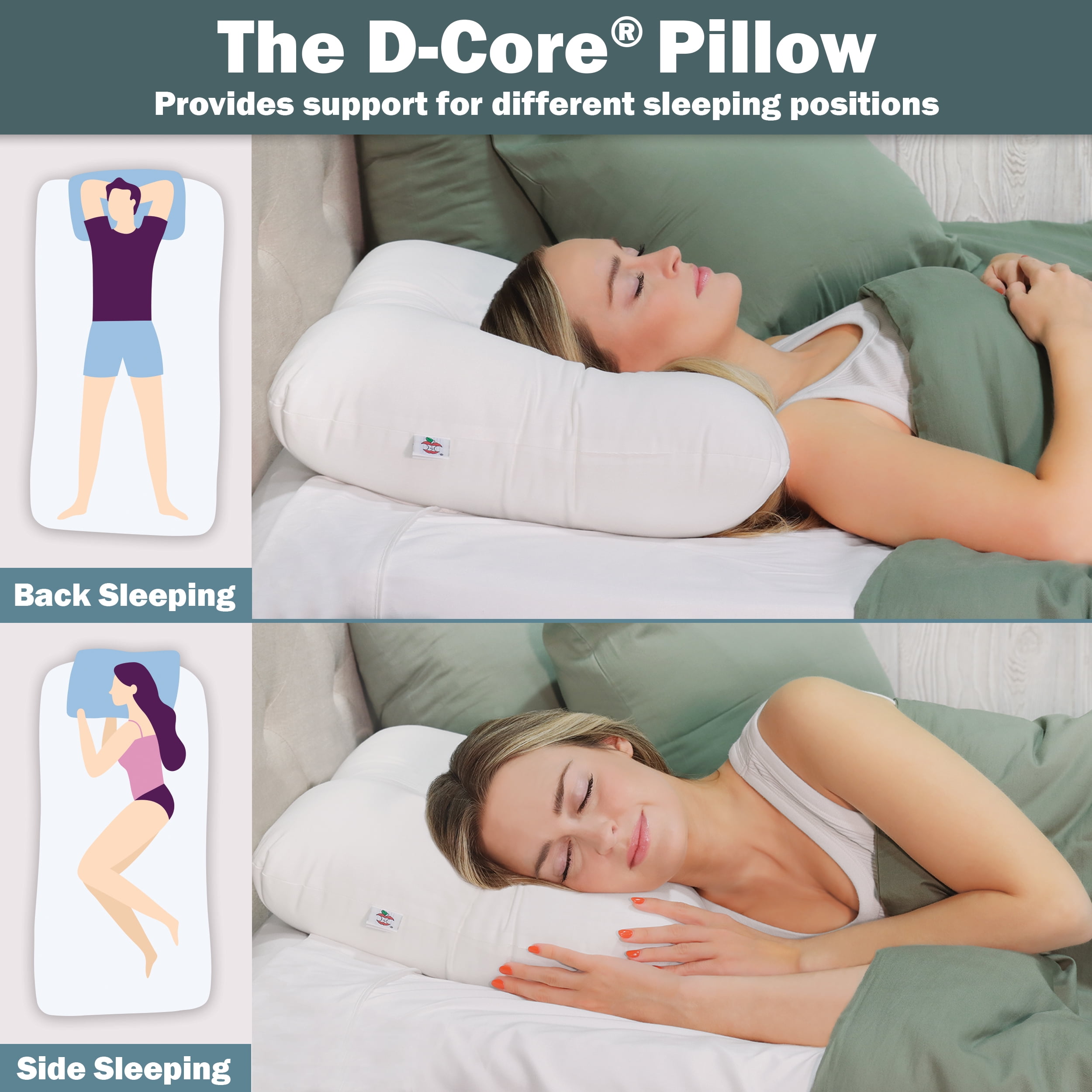 Tri core pillow clearance walmart