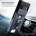 thumbnail image 4 of Compatible with Google Pixel 6 2021 Case with Camera Cover & Kickstand, Slide Lens Cover+Rotate Ring Stand+Card Holder, Impact-Resistant, Full Protect for Google Pixel 6 blue, 4 of 6