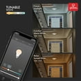 thumbnail image 6 of Globe Electric 60839 900-Lumen Wi-Fi Smart 11-In. Flush-Mount Color-Changing-RGB Tunable-White 16-Watt Ceiling Light, Brushed Nickel Finish, 6 of 10