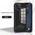 thumbnail image 1 of Funda de teléfono con espejo templado, carcasa de protección completa con lente cuadrada para IPhone 14, 11, 13, 12 Pro Max, Mini, XS, XR, X, 7, 8 Plus Fivean unisex, 1 of 2