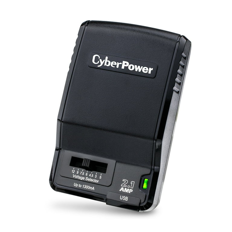 CyberPower Universal Power Adapter, 3-12V/1300mA, Folding AC