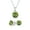 Light-Green-May, variant on Bling Jewelry Womens Traditional Bridal Necklace Set with CZ Gemstone Earrings in Sterling Silver
