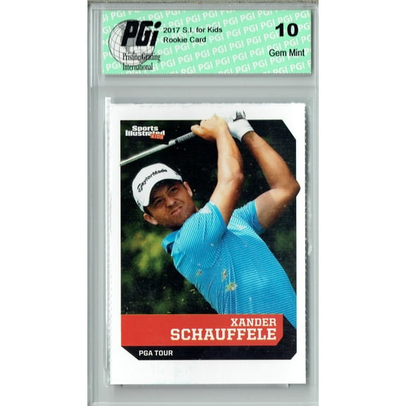 Xander Schauffele 2017 S.I. for Kids #690 Golf Champion Rookie Card PGI 10