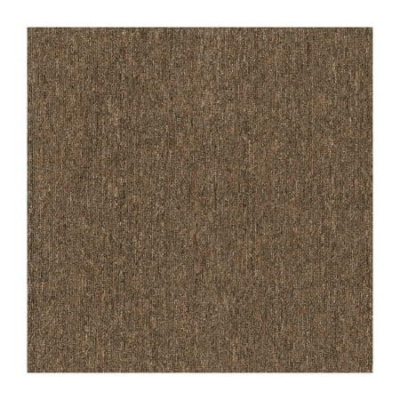 Mohawk Basics 24" x 24" Carpet Tile Sample with EnviroStrand™ PET Fiber in Earth Tone (1 piece)