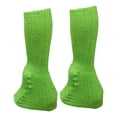 thumbnail image 4 of Calentadores de piernas para patinaje artístico, calcetines de moda para entrenamiento deportivo de invierno. Verde, 4 of 9