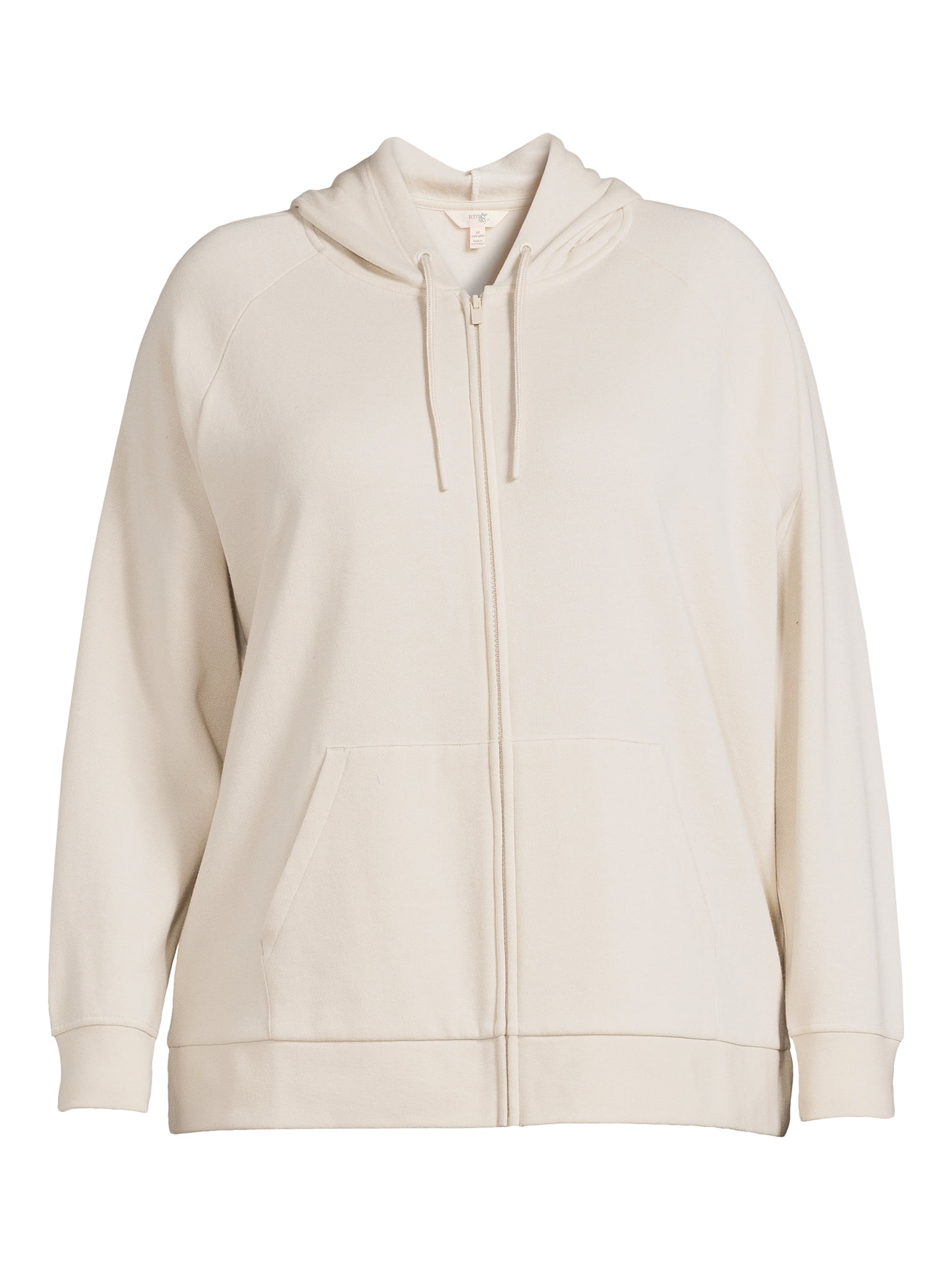 Terra & Sky Women's Plus Size Full Zip Fleece Hoodie