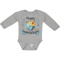 thumbnail image 3 of Inktastic Happy Hanukkah Dreidel and Laurels Boys or Girls Long Sleeve Baby Bodysuit, 3 of 5