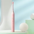 thumbnail image 2 of VANLOFE 6 Modes Electric Toothbrush With 4 Brush Heads Portable travel toothbrush Pink, 2 of 7