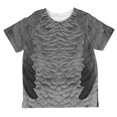 thumbnail image 1 of T-shirt pour Tout-Petit à Imprimé Intégral de Costume de Perroquet Gris Africain d'Halloween, 1 of 2