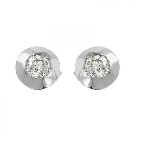 Foreli 1CTW Diamond 14K White Gold Earrings