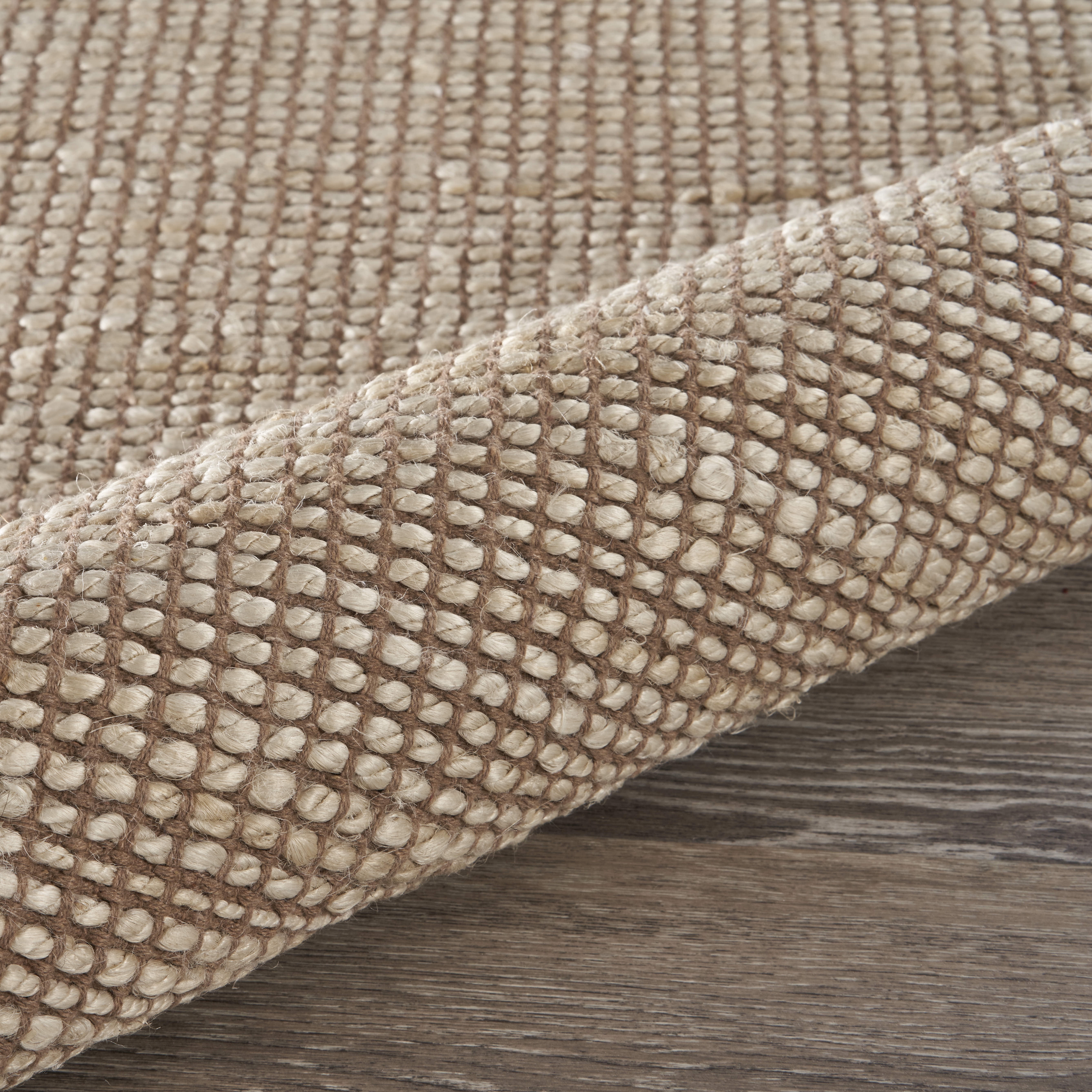Lr Home Woven Solid Print Hand-Made Area Rug, 12' x 9'