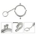 thumbnail image 4 of Uxcell Metal Purse Frames, 2" 5Pack Kiss Lock Clasp Frame for Coin Bag Sewing DIY, Silver, 4 of 6