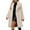 Khaki, variant on Coats for Women Long Sleeve Turn-Down Collar Warm Faux Furry Jacket Winter Solid Outerwear,Womens Coats Plus Size Silver XL