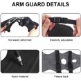 thumbnail image 3 of protector de brazo para tiro con arco, transpirable y ajustable con tres dedos., 3 of 5