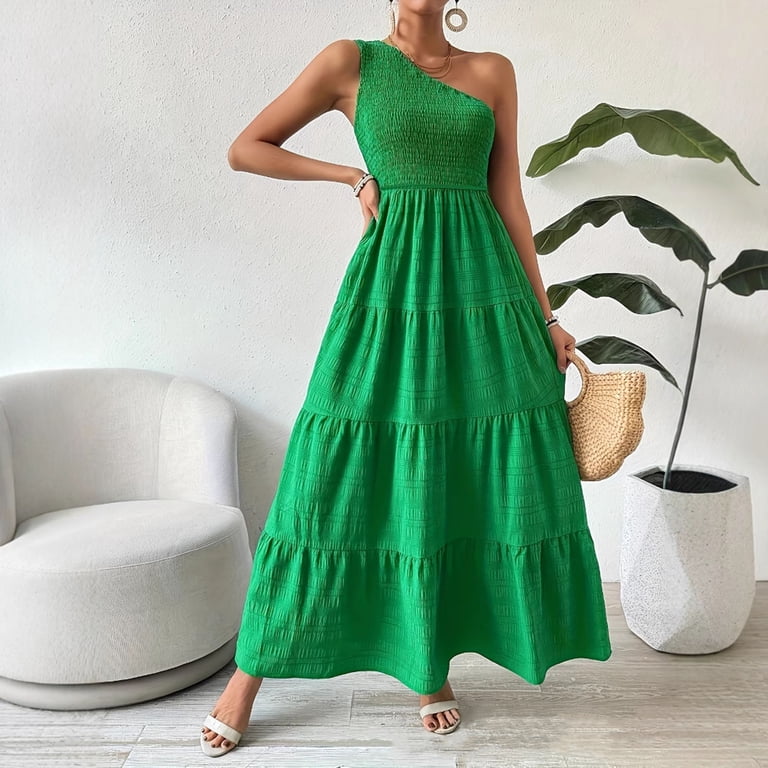green boho wedding guest dress long formal wedding guest dresses Green Chain See-through Elegant Wedding Guest Dress RX70326