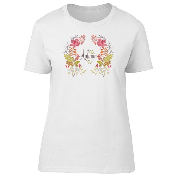 Autumn, Floral Wreath Tee Women's -Image by Shutterstock