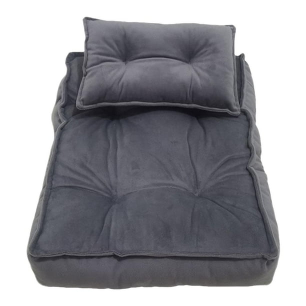 Conjunto de manta, almohada y colchón para fotografía de bebés y recién nacidos. gris