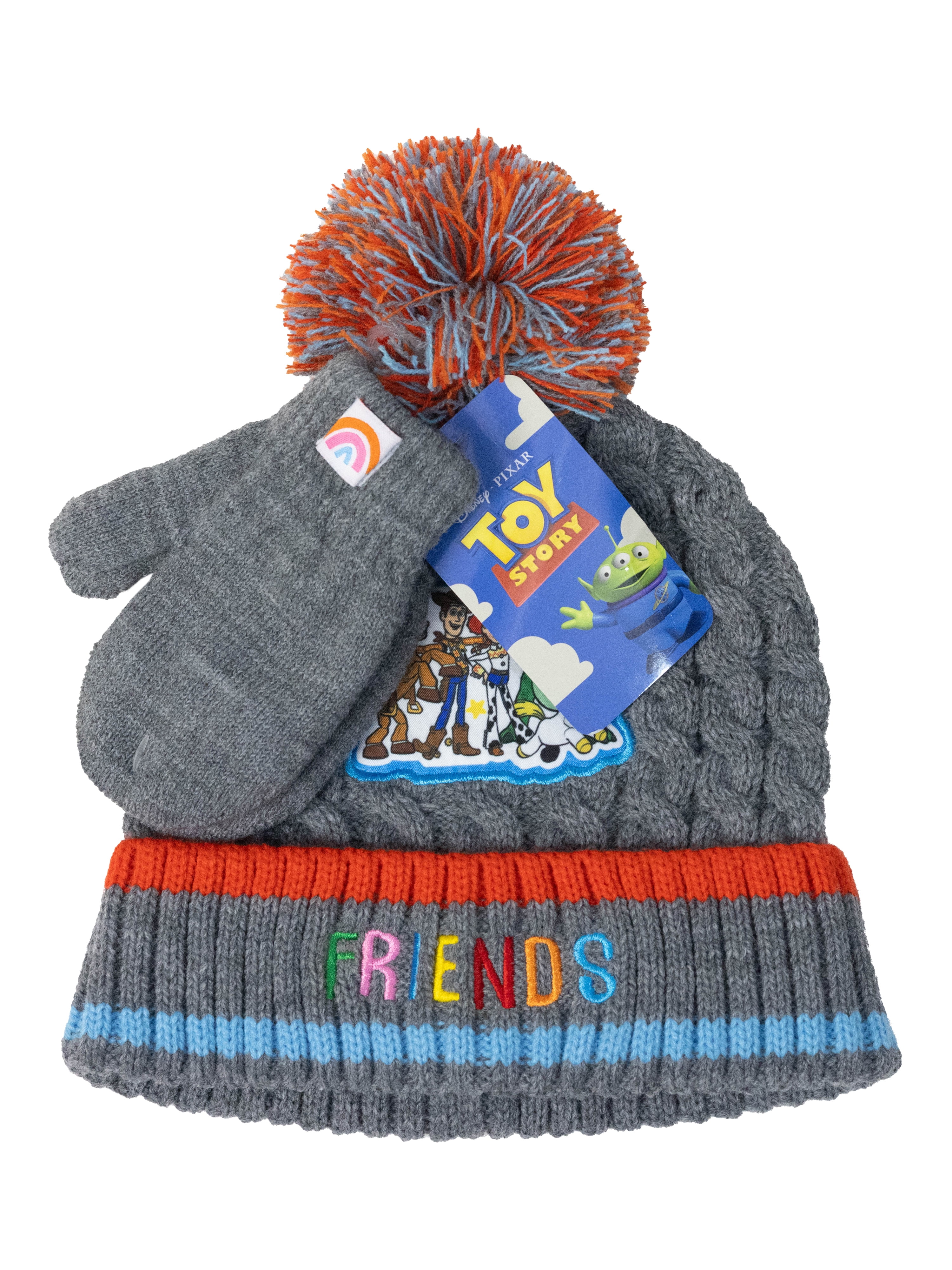 Character Toddler Beanie and Mittens, 2-Piece Set