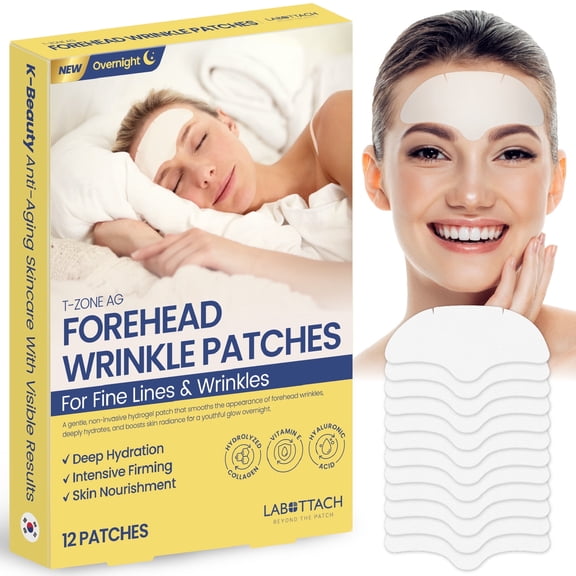 Labottach Forehead Wrinkle Patches, 12 Count