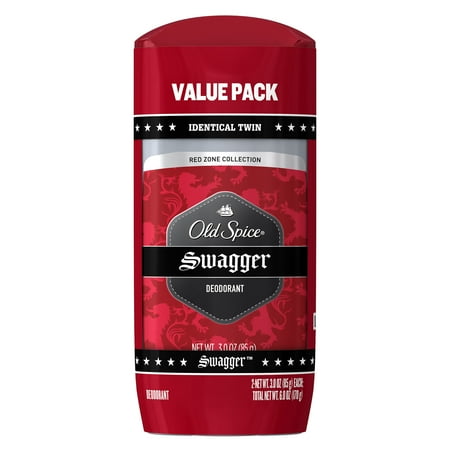 Old Spice Red Zone Swagger Deodorant for Men 3 oz Twin