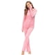 thumbnail image 1 of Dolcevida Chándal de terciopelo para mujer Conjunto de pantalones deportivos cálidos Conjunto de sudadera con capucha y pantalón deportivo Traje de jogging de terciopelo (Rosa XL), 1 of 5