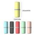 thumbnail image 4 of maskred Travel Wash Cup Set Toothpaste Toothbrush Storage Box Holder Home Hotel Container Case for Business Accessories Red, 4 of 6