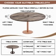 thumbnail image 2 of Round Fitted Tablecloth With Elastic,Outdoor Table Cover,Elastic Edge Design,Suitable for Round Tables Ranging from 52in,Anti Wrinkle and Scratch Resistant,Easy Clean & Stain Resistant, 2 of 4