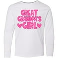 thumbnail image 3 of Inktastic Great Grandpa's Girl Granddaughter gift Long Sleeve Youth T-Shirt, 3 of 5