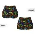 thumbnail image 3 of Sikiie Pixel Game Print Workout Shorts Women Scrunch Butt Gym Shorts Seamless High Waist Tummy Control Yoga Biker Athletic Shorts, 3 of 5