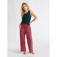 thumbnail image 3 of Joyspun Women's Velour Wide-Leg Sleep Pants, Size XS-3X, 3 of 6
