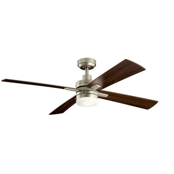 Ceiling Fan with Light Kit with Transitional Inspirations 14.25 inches Tall By 52 inches Wide-Brushed Nickel Finish Bailey Street Home 147-Bel-4187191