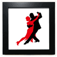 thumbnail image 1 of Dancer Social Dancing Duet Dance Black Square Frame Picture Wall Tabletop, 1 of 3
