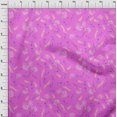 thumbnail image 3 of oneOone Cotton Poplin Medium Red Violet Fabric Leaves & Flower Craft Projects Decor Fabric Printed By The Yard 42 Inch Wide, 3 of 4