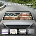 thumbnail image 6 of Heduofu American Flag Deer Windshield Sun Shade Foldable Car Windshield Car Visors Covers SUV Trucks Auto Front Window Sun Shield Automotive Interior 51x28in, 6 of 7