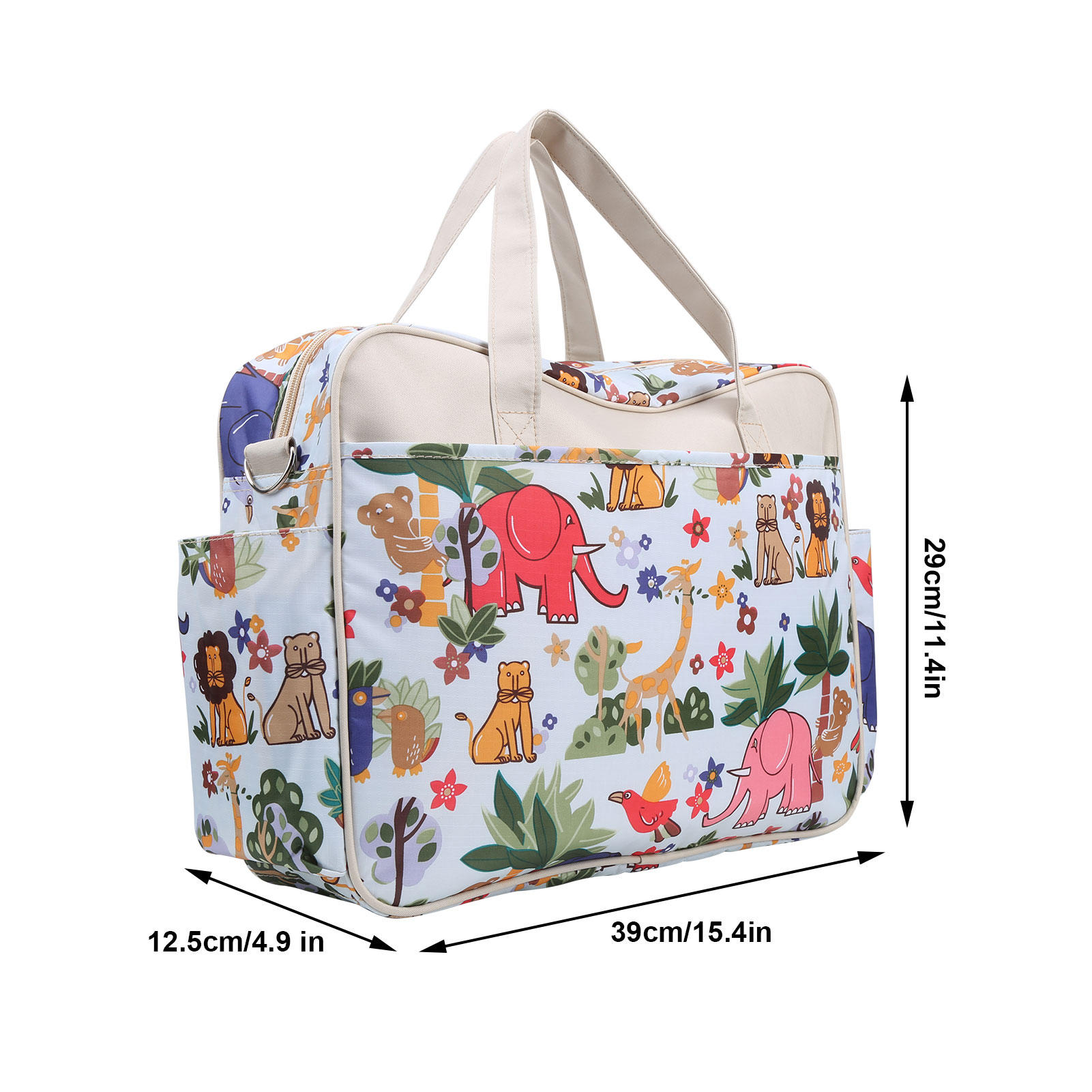 LAZIOEGR Mummy Messenger Bag for Parents (Ages 18-45) - Lightweight Waterproof Polyester Diaper Bag