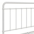 thumbnail image 4 of Pemberly Row Farmhouse Metal Full Frame Bed with Side Rails in White, 4 of 8