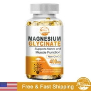 Nature's Live Magnesium Glycinate Capsules 400mg Improved Sleep, Stress & Anxiety Relief 120Capsules