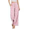 thumbnail image 2 of Delayuji Women's Wide Leg Pants Dot Printed Palazzo Pants High Waisted Casual Loose Straight Leg Pants with Pockets Womens Trousers, 2 of 6