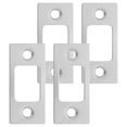 thumbnail image 3 of 4pcs Stainless Steel Deadbolt Strike Plate With Screws Reinforced Security Plate For Front Door Replacement Door Latch Guard Plate For Exterior And Interior Doors, 3 of 8