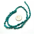 thumbnail image 3 of K-KED Genuine 6-10mm Turquoise Smooth Rough Rondelle Nugget Gemstone Beads 15", 3 of 3