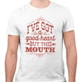 thumbnail image 2 of I've Got a Good Heart but This Mouth Shirt Unisex 3X-Large White, 2 of 5