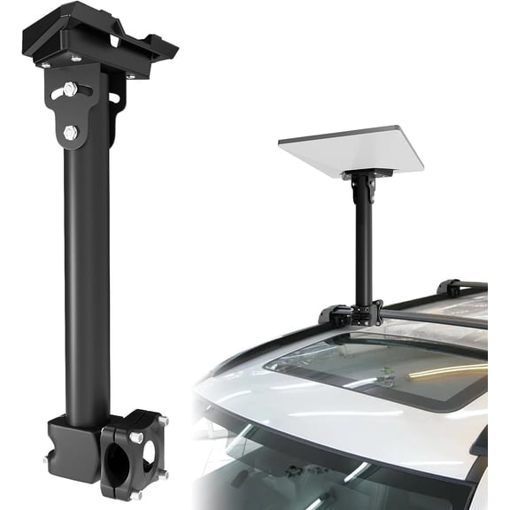 Starlink Mini Mount with Adjustable Pipe Adapter, Starlink Mini Pole Clamp Mount, Installation Range 0.8-1.1”, Starlink Mini RV Ladder Mount for RV/Pole/SUV/Yacht/Camper, Starlink Roof Rack Mount