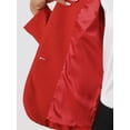 thumbnail image 5 of DARING DIVA Women's Office Work Lapel Collar Stretch Blazer S Bright Red, 5 of 6