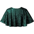 thumbnail image 2 of Sleeveless Double V-Neck Long Mermaid Sequin Formal Evening Dresses, 2 of 8