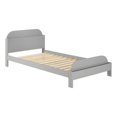 thumbnail image 1 of Classic Solid Wood Twin Bookcase Bed - Gray, 1 of 5