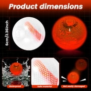 Austok Glow in The Dark Ball Glowing Stick Ball Lighted Bouncy Long Lasting Bright Night Party Supply for Holiday Carnival Goodie Bag Filler