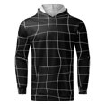 thumbnail image 4 of Vedolay Hoodie for Men 2023 Printed Crew Neck Long Sleeves Shirt with Pocket Black,XL, 4 of 4