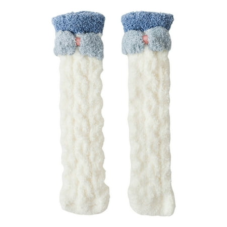 

6-Pack Womens Socks Stockings Fashion Cute Stockings with Bow Decoration Thickened Warm Comfy Children Socks