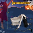 thumbnail image 2 of Costway Lighted and Animated Halloween Animatronic Crawling Ghost w/ LED Eyes, 2 of 10