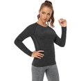 thumbnail image 2 of 3-4 Pack T-Shirt à Manches Longues Dry Fit pour Femmes Évacuant l'Humidité Tee à Manches Longues Compression Extérieure Course Tops d'Entraînement, 2 of 5